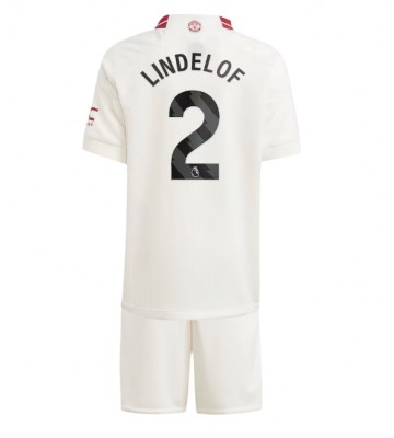 Manchester United Victor Lindelof #2 Tredje Kläder Barn 2023-24 Kortärmad (+ Korta byxor)